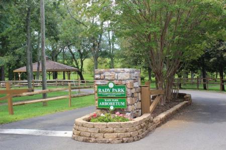 Rady Park Arboretum entrance