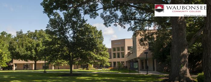 Waubonsee Community College campus trees