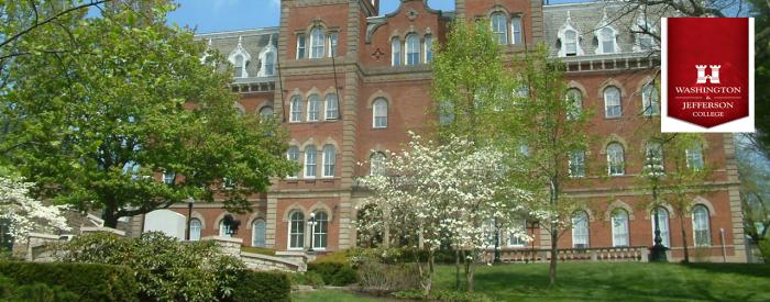 College at Washington & Jefferson, Old Main building with trees